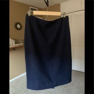 Navy blue, pencil skirt